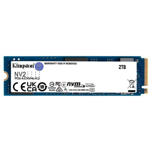 Disco Sólido SSD Kingston NV2 2TB PCIe 4.0 NVMe M.2 2280